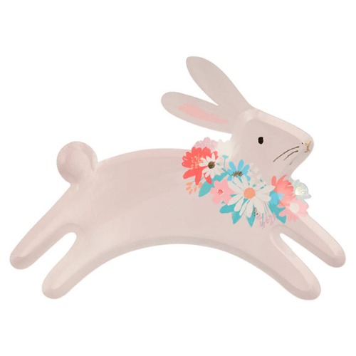 [MeriMeri] Spring Bunny plate  (x 8)