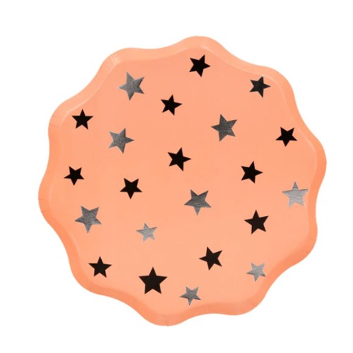 [MeriMeri] Pastel Halloween star pattern plates (x 8)